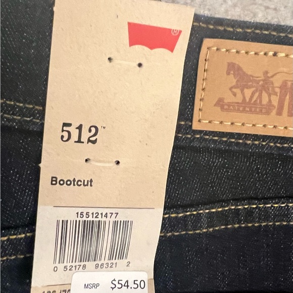 Levi’s bootcut 512. Dark denim. Never worn. Excellent shape - Picture 4 of 4